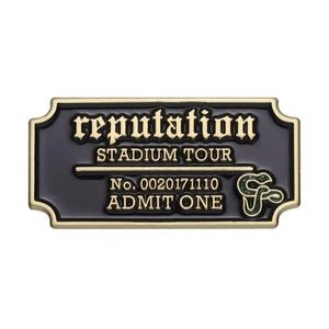 6/$30 Reputation Stadium Tour Ticket Enamel Pin